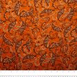 Printed polyester - MARCELINE - Paisley - Carrot Online