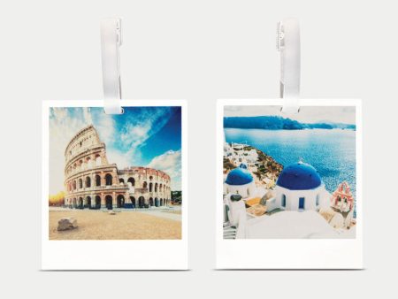 Ensemble de 2 étiquettes à bagage Polaroids Online Sale