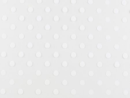 Home Decor Fabric - Tablecloth Clear Vinyl - Polkadots - White Discount