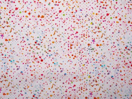 Digital Printed Cotton - CATSVILLE - Dots - White For Discount