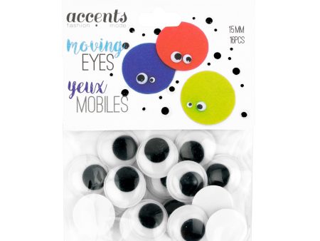 Moving Eyes - 15mm (16 pcs pkg) Hot on Sale