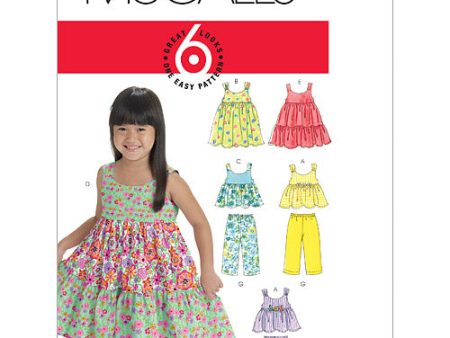 M6017 Toddlers  Children s Tops, Dresses, Shorts And Pants Fashion