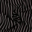 Novelty Polyester Print - Stripes - Black For Discount