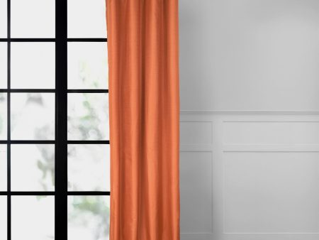 Grommet curtain panel - Chloe - Terracotta - 55 x 95   For Cheap