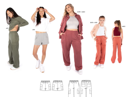 Jalie 4457 - ROXANNE - Cargo Shorts and Sweatpants Online