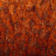 Printed polyester - MARCELINE - Paisley - Carrot Online