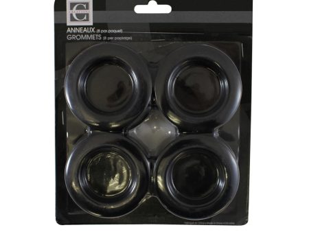 Plastic grommets - Black - 7.4cm Online