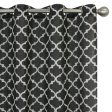 Grommet Curtain - Echo - Black - 53 x 85   For Sale