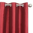 Lined grommet curtain panel - Isabel - Red - 54 x 95 in Online now