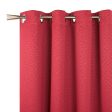 Grommet curtain panel - Skyler - Red - 54 x 84   Discount