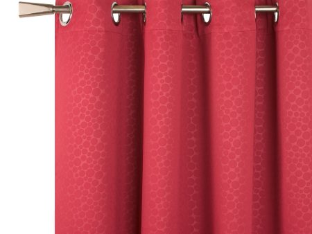 Grommet curtain panel - Skyler - Red - 54 x 84   Discount