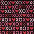 VALENTINE S Printed Cotton - Kiss - Black For Sale