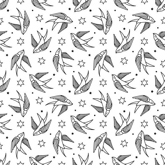 Swallow_pattern_2_18x8 Sample. Online now