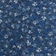 Wide Flannel Backing Print - Flowers - 023 - True Navy Supply