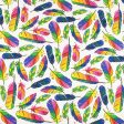 Digital Printed Cotton - CREATIVE RAINBOW - 001 - White Online now